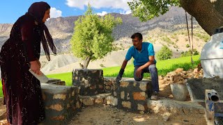 The Joy Of Making A Stone Table And Cooking Mushrooms In A Nomadic Life