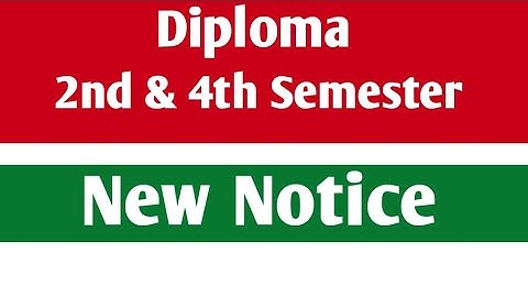 Wbscte New Notice | Polytechnic 2nd & 4th Semester External Theoretical Exam Date| 2nd & 4th Sem