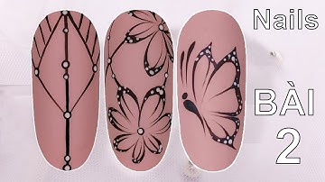 Học Vẽ Móng Đơn Giản Bài 2 | Cọ Râu Ren Sợi