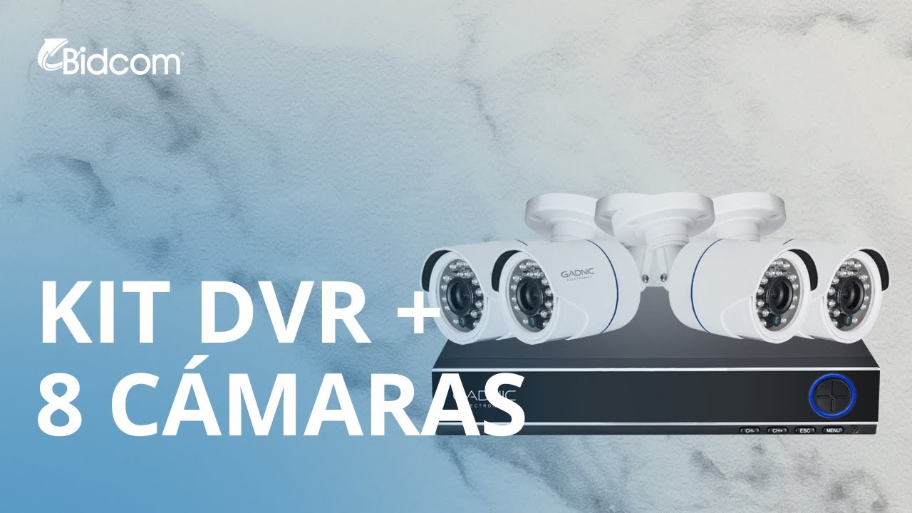 Kit Gadnic DVR Full HD Para 8 Cámaras + 4 Cámaras P2PKIT14 - YouTube