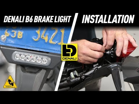 denali b6 auxiliary led license plate brake light
