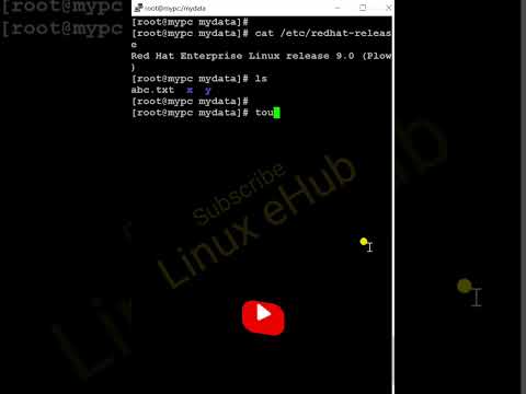 Create 🤔 Multiple New Files in a Single Command 🔥 | RHEL/CentOS #linux #linuxtraining #shorts