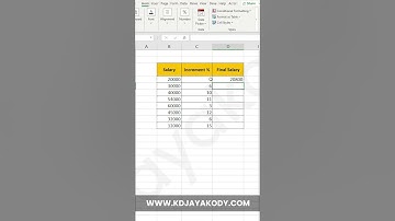 Salary Increment #excel #hack #viralshorts #trendingshorts #increment #exceltutorial