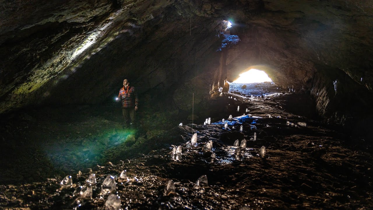 Exploring Giant Caves near Bilisht, Albania!