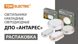 Распаковка накладных светильников LED ДПО Антарес ТМ TDM ELECTRIC.