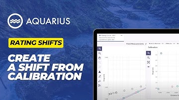 Create a Rating Shift from Calibration | Easy Steps | Hydrology | Aquarius Time-Series