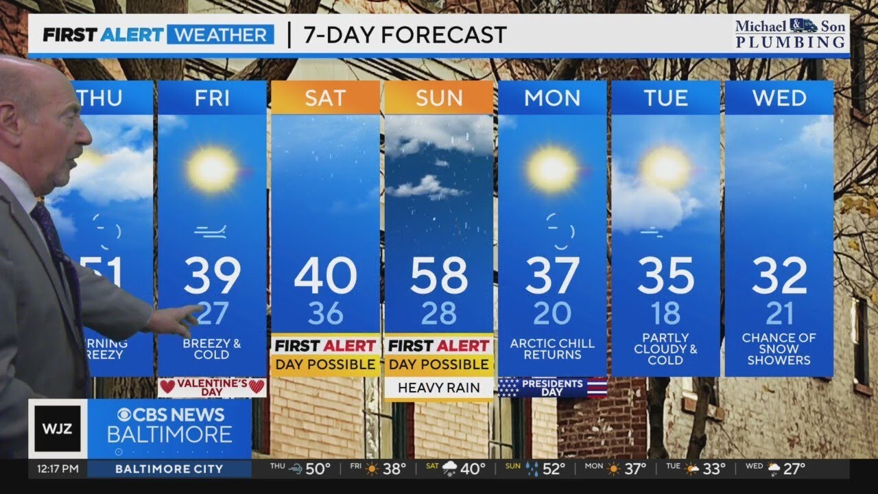 Cold returns to Maryland Thursday night - YouTube