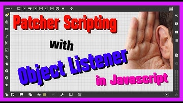 Max/MSP Patcher Scripting in Javascript | maxobjlistener