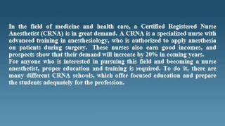 Celebrity Top CRNA Schools Profile