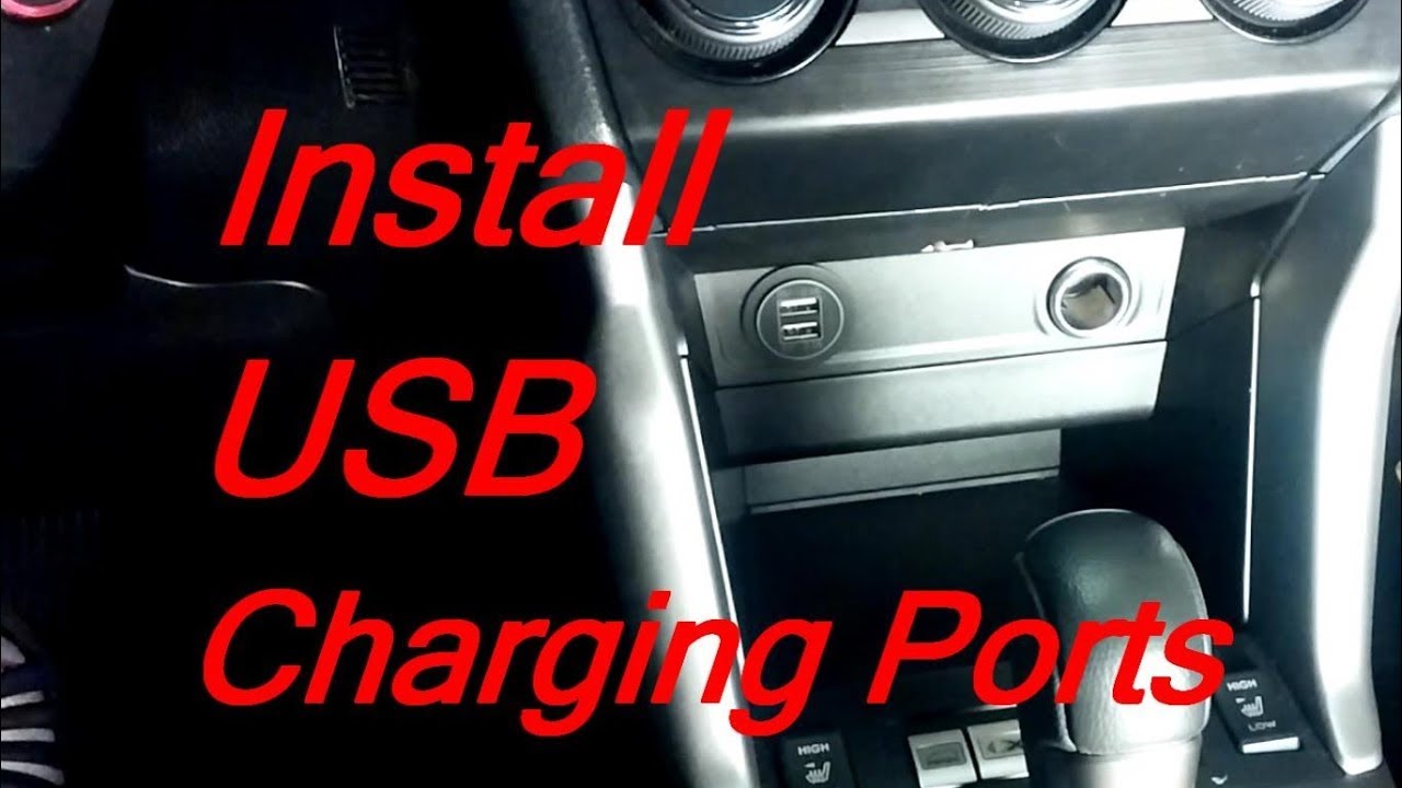 Subaru Usb Ports Installation - Youtube