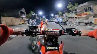 Night Ride CRF 150L | Keliling kota Tegal