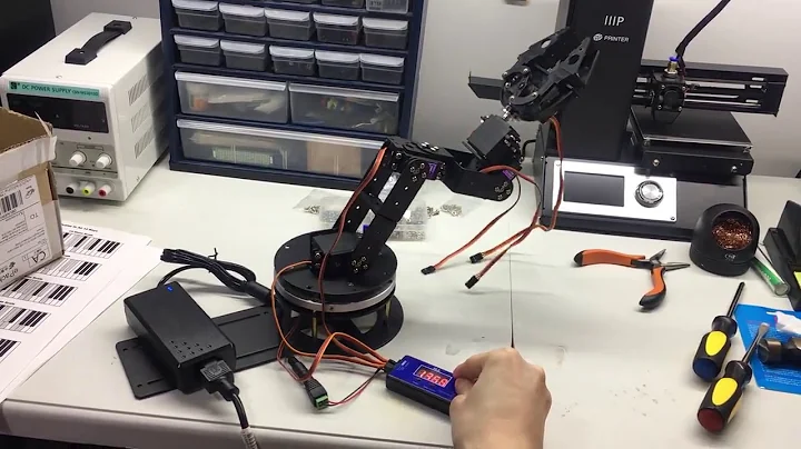 6-DOF all-metal robot arm with MG996R servos