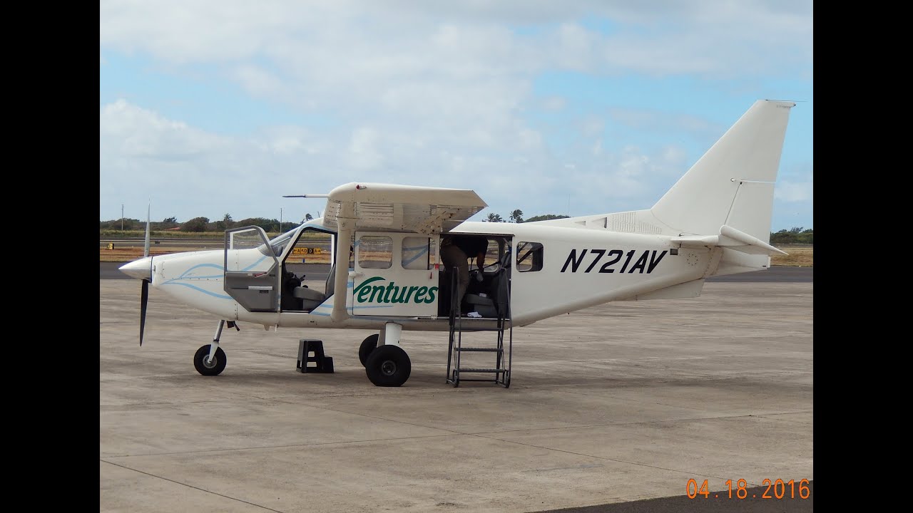 Gippsland GA8 Airvan Kauai, Hawaii Tour out of Lihue (LIH) Airport  N721AV | GoPro