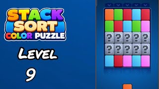 Stack Sort Color Puzzle Level 9 Walkthrough Wealth