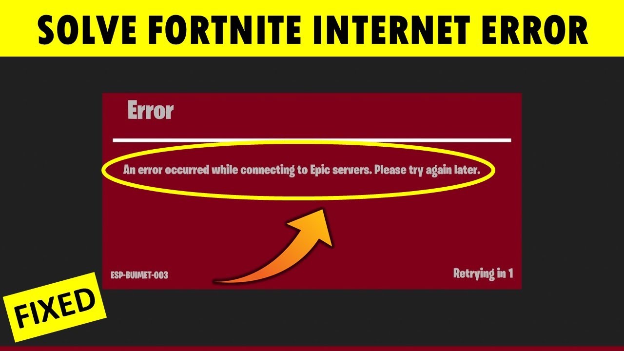 Xbox one fortnite error occurred connecting to epic servers : r/FortNiteBR