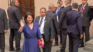🇵🇪 LIVE | Keiko Fujimori arrives at Torre Tagle Palace for the swearing-in ceremony