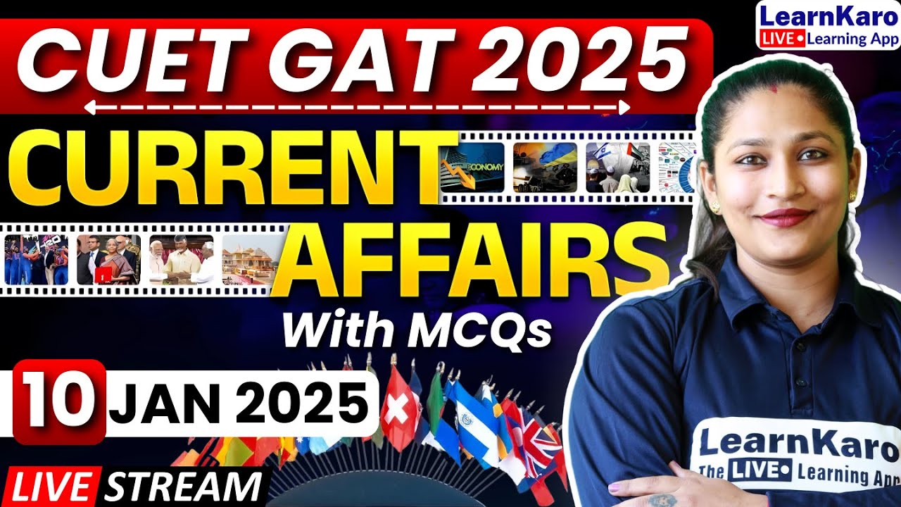 CUET 2025 Static GK | January Month Current Affairs | Lakshay Batch ...