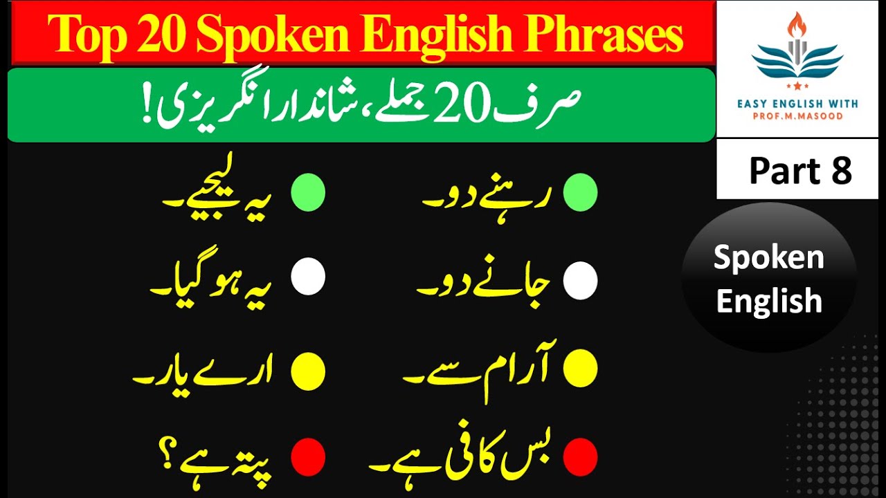 Part 8 - Everyday Phrases and Expressions