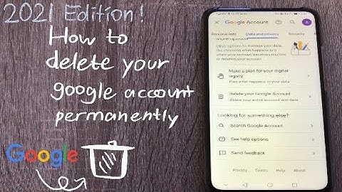 How to delete a Google account permanently in Android(2021 full guide)