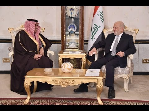 وزير الخارجية العراقي الدكتور ابراهيم الجعفري وسفير المملكة العربية السعودية في بغداد ثامر السبهان