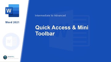 #77 -  Customize Quick Access Mini Toolbar