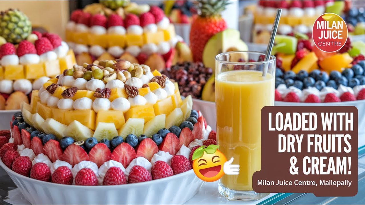 Milan Juice Centre, Mallepally Healthy Juices and Dry Fruit Salads