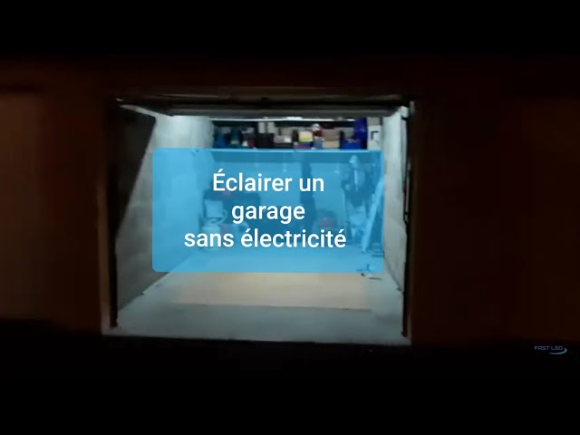 Comment éclairer un garage, une cave, un abrissans électricité