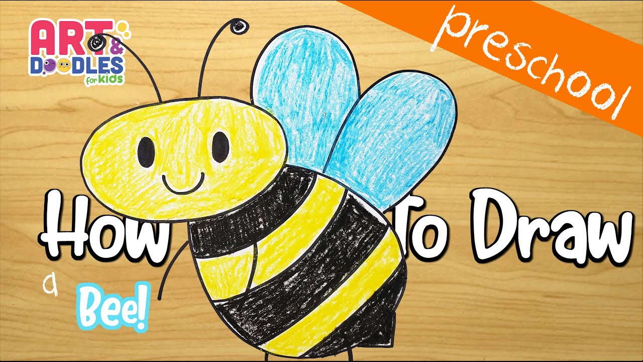 How to Draw a Bee 🐝 | Cute Pun Art #5 - YouTube