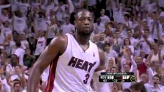 Dwyane Wade - Flash's Miracle Shot (Heat vs Celtics PlayOff 2011)