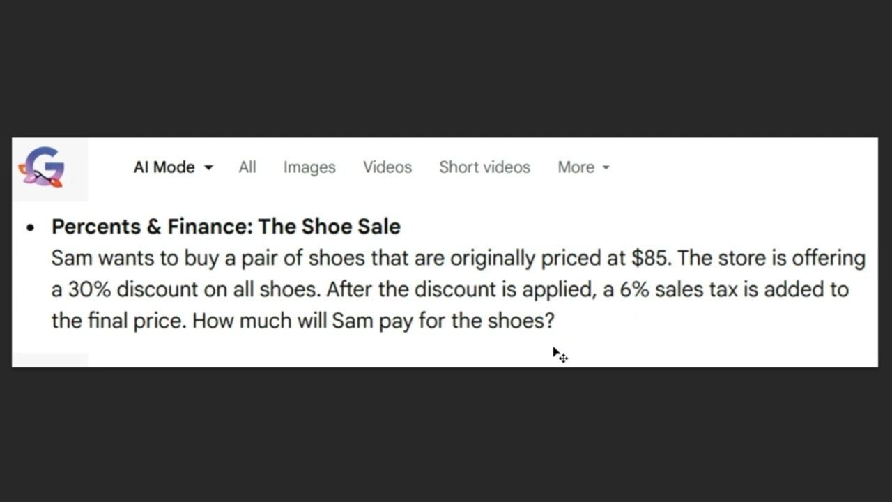 Математическая задача-рассказ для 7 класса! || Решено в голове!