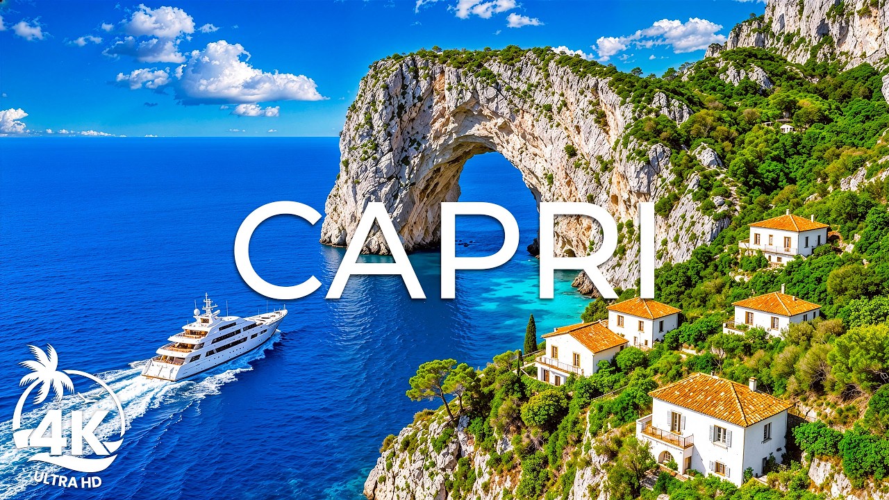 Capri 4K UHD – Sunlit Cliffs, Blue Horizons and Soft Light Drifting ...