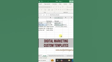 How to Split Email Addresses into Username & Domain!