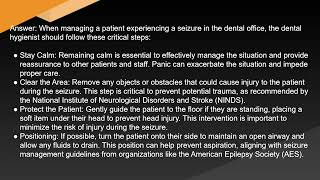 NBDHE Dental Hygienist NBDHE Exam Prep Study Notes One