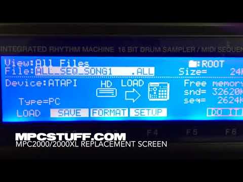 MPCstuff Akai MPC 2000 / 2000XL Display Screen V2 - Preview