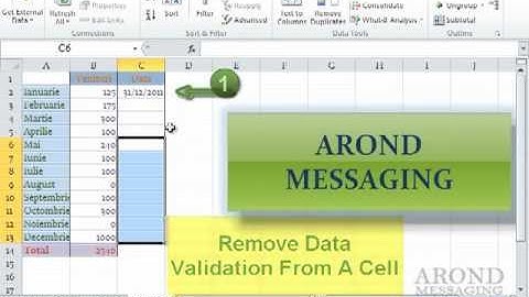 Using Excel 2010 - Set Data Validation Rules