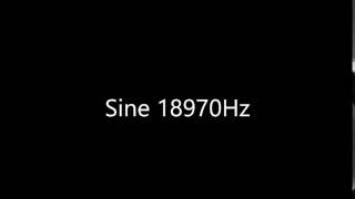 Sine 18970Hz Audio Only