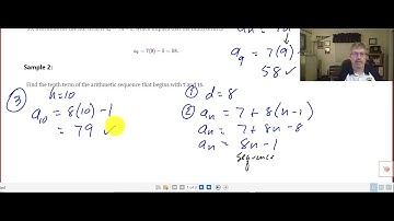 Sec 8.2 (2)   Sums and Partial Sums of Arithmetic Sequences