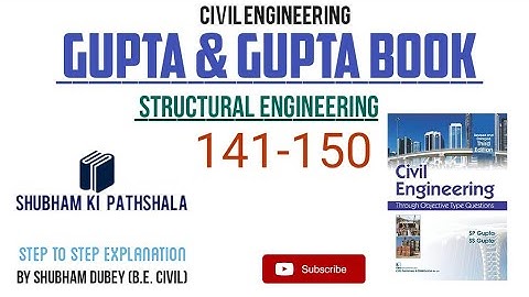 gupta & gupta book solution|(141-150)|structural analysis |step to step explanation|by SHUBHAM DUBEY