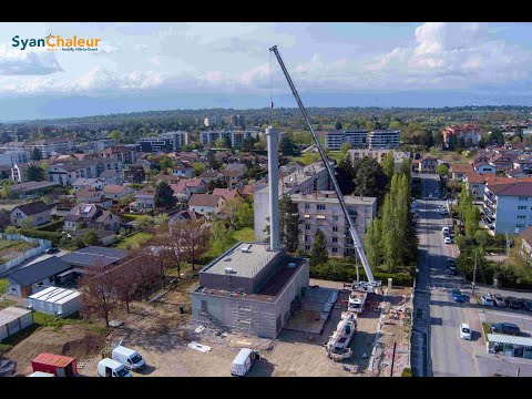 Timelaps de la construction de la chaufferie biomasse Ambilly/Ville-la-Grand - Syan'Chaleur / Dalkia