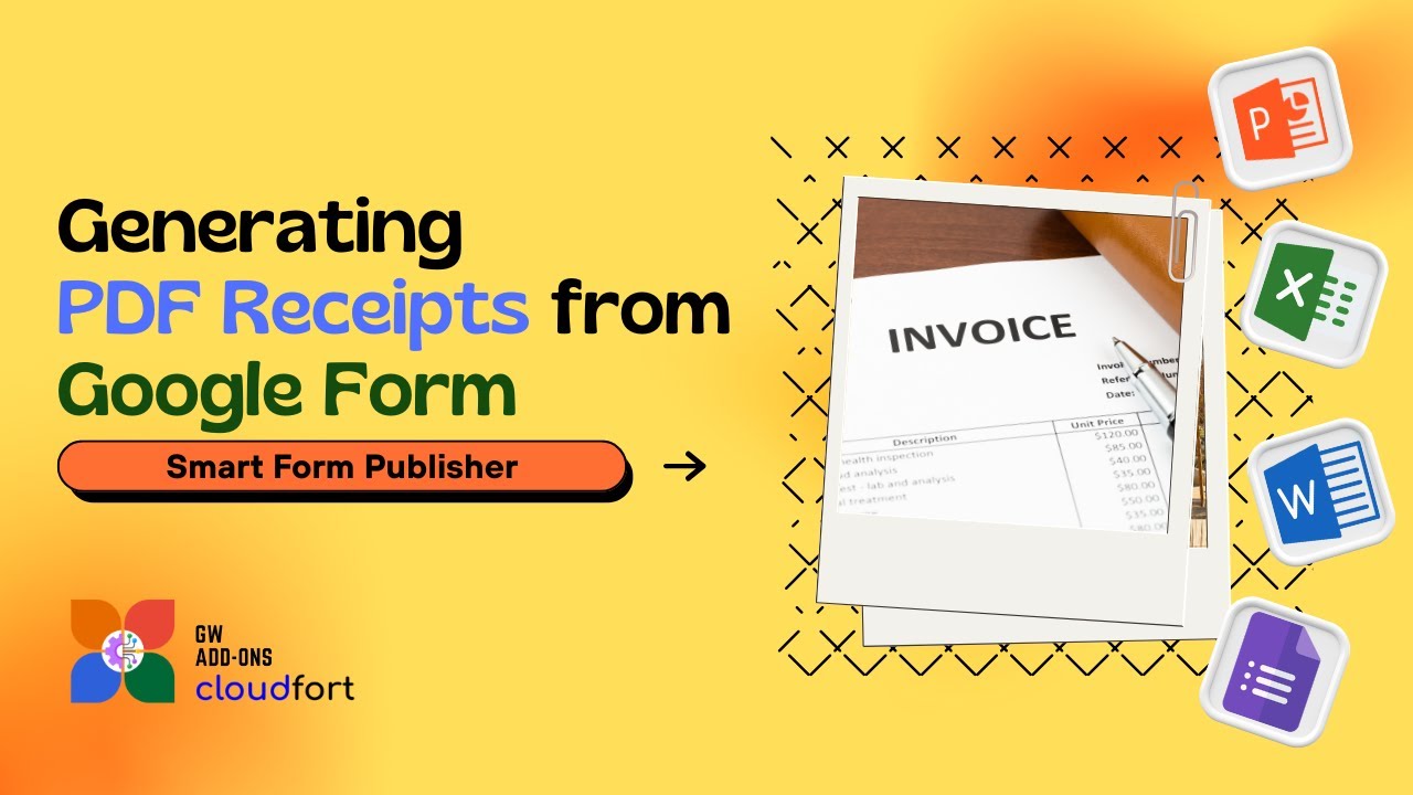 How to Automate Invoices from Google Forms | Professional PDF Receipts | Smart Form Publisher