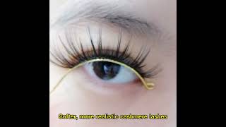 Softer, more realistic cashmere lashes One by one, the slender tufted eyelashes look sexy #cashmere