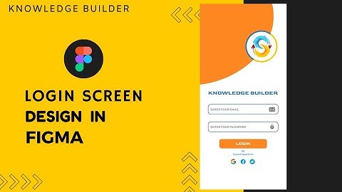 Creating an Interactive Login Screen in Figma: Using the Prototyping Features #figma #figmatutorial