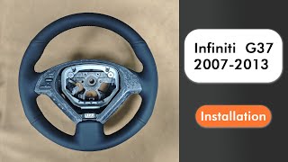 Infiniti G25 G35 G37 2007-2013 Steering Wheel Cover Installation Stitchingcover
