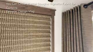 Hunter Douglas Vignette Fabric Can Be Purchased
