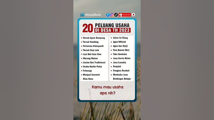 20 Peluang Usaha Di Desa Tahun 2023 🤑 ‼️ #ytshort