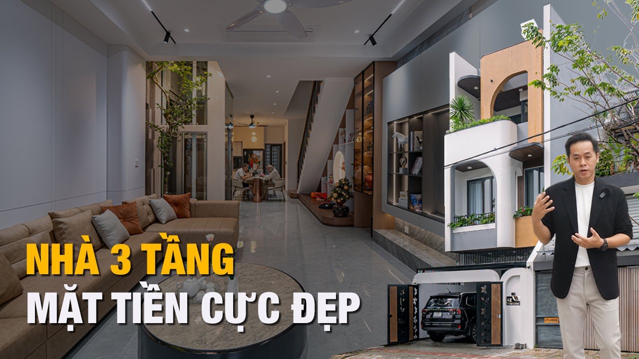 (REVIEW) Nhà 3 Tầng Đẹp Hiện Đại | Thiết Kế Mặt Tiền Ấn Tượng Cho Gia Chủ Trẻ