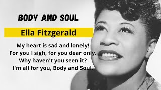 Ella Fitzgerald - Body and Soul Lyrics (HD)