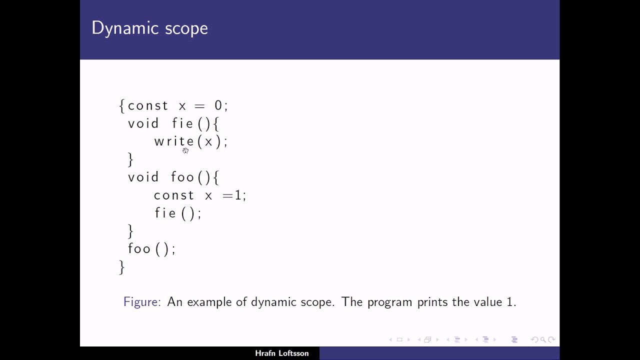 Programming Languages: Scope rules - 2 - YouTube