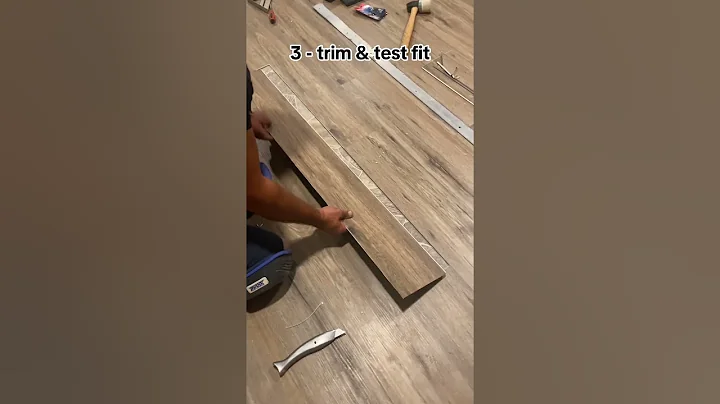 How to Replace Damaged Flooring Plank! DIY