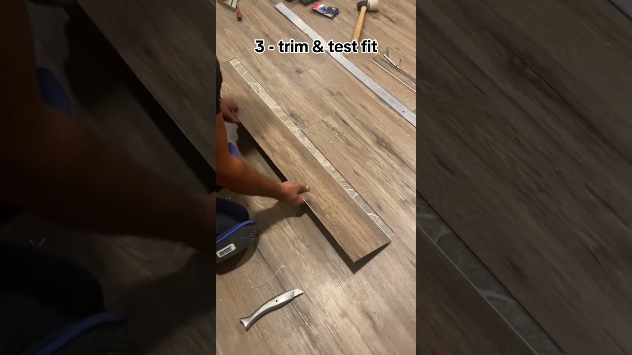 How To Replace Damaged Flooring Plank DIY